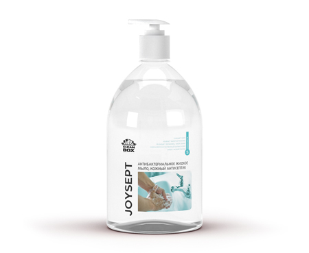 CleanBox JoySept (1л) Жидкое мыло антибактериальное без цвета и запаха