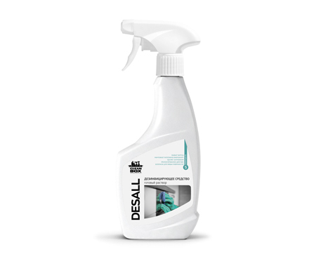 CleanBox Desall (0,5л) Дезинфицирующее нейтральное средство с пролонгированным действием шир.примен
