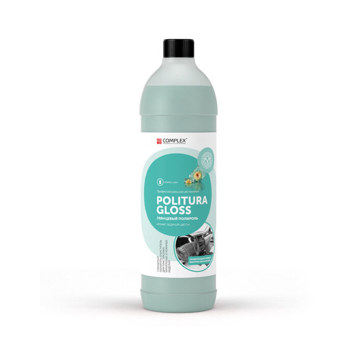 PОLITURA GLOSS(1л)Лед.цвет Глянцевая полироль для пластиковых, виниловых и кожаных изделий Complex