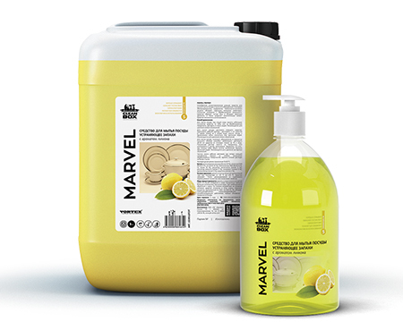 CleanBox Marvel (5л) Средство для мытья посуды Лимон