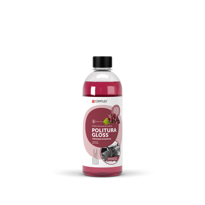 PОLITURA GLOSS(0,5л)Виноград Глянцевая полироль для пластиковых, виниловых и кожаных изделий Complex