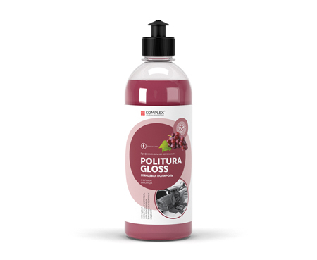 PОLITURA GLOSS (1л) Вишня Глянцевая полироль для пластиковых, виниловых и кожаных изделий Complex — изображение 2